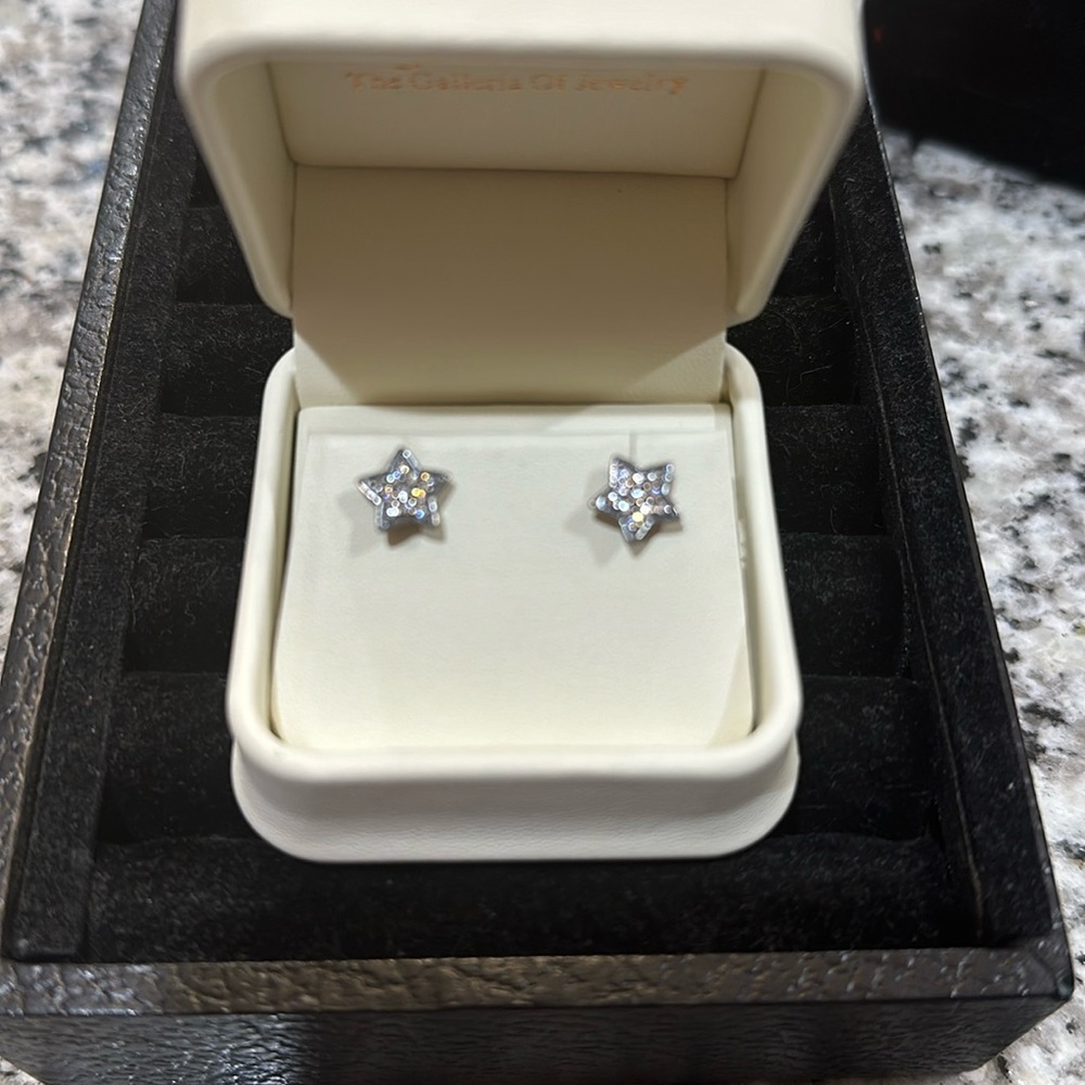 Jared Diamond Sterling Silver Earrings